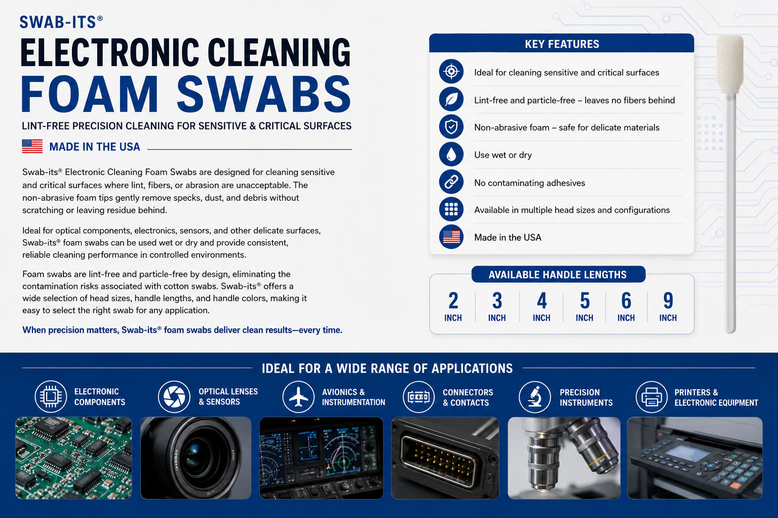 Swab-its Electronic Cleaning Swabs