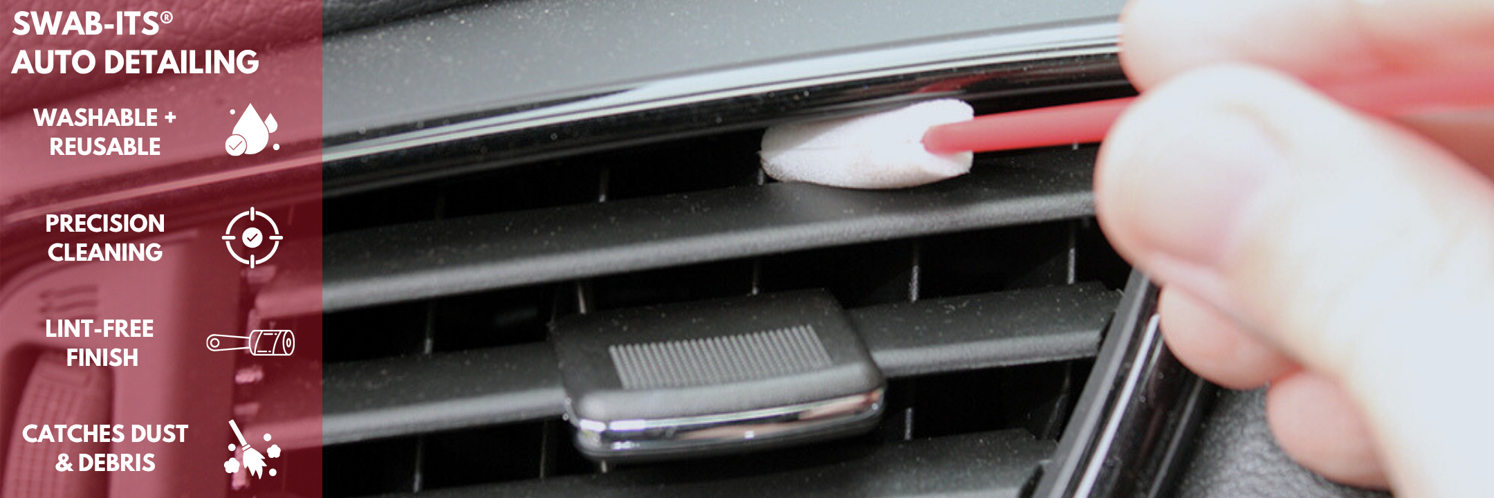 Swab-its Auto Detailing Swabs - The perfect swabs for cleaning your car and getting all those hard to reach areas!