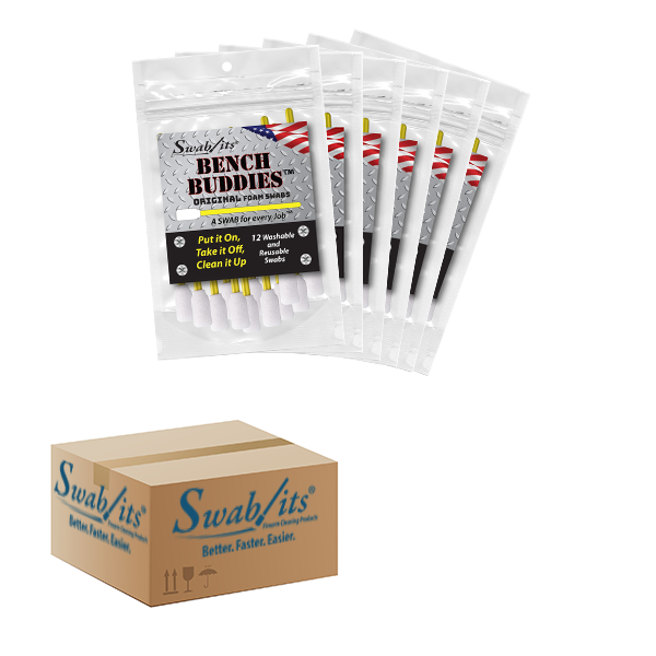 (6 Bag Case) Swab-its® Case of 12-piece Package of Original Bench Buddies: 88-8222-HW