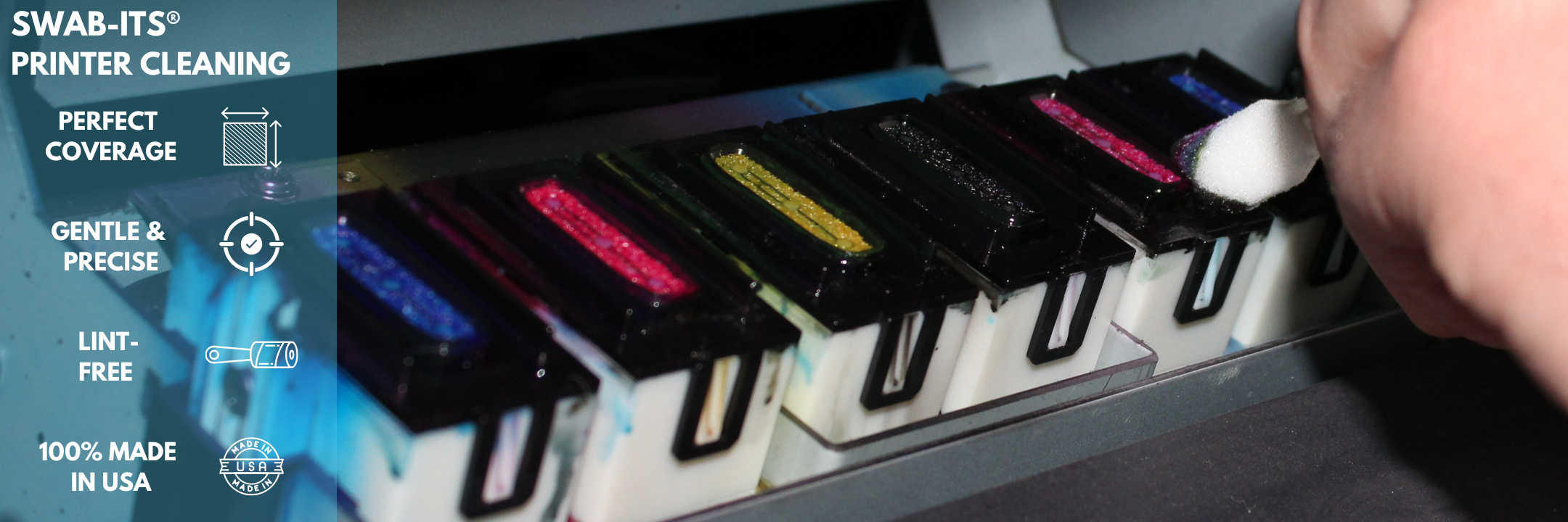 Swab-its printer cleaning swabs - the made in the usa swab for cleaning your wide format printer!