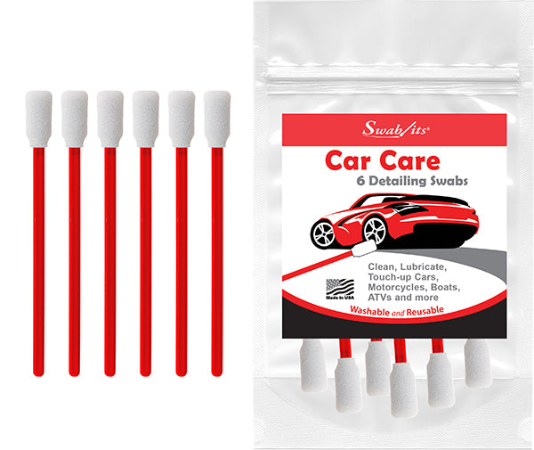 Swab-its® 6-piece Package of Auto Detailing Car Care Foam Swabs: 87-8227