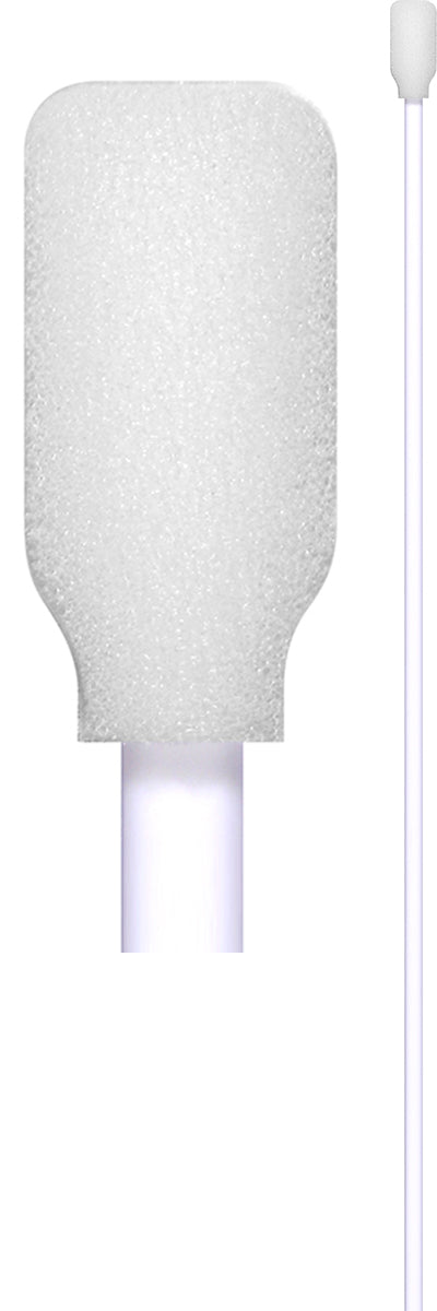NEW PRODUCT: 71-4583-25: 14” Overall Length Foam Swab with Rectangular Foam Mitt and Polypropylene Handle – 25 Pack