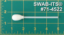 （500本の綿棒の袋）71-4522：ティアドロップ型フォームミット付きの全長4インチの綿棒