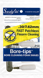 (Pojedynczy worek). 30cal / 7,62 mm Bore-tips® firmy Swab-its®: Wymazy do czyszczenia beczki: 41-3001