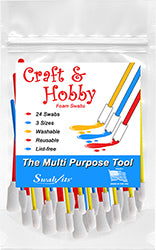 Swab-its® 24-bit Paket med Craft & Hobby Multi-Purpose Foam Svabbprover: 87-8202
