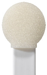 71-4551: 6" overall length swab with circular foam mitt on flat on a flat polypropylene handle designed for wide coverage to clean printer heads, sensitive machinery, and more