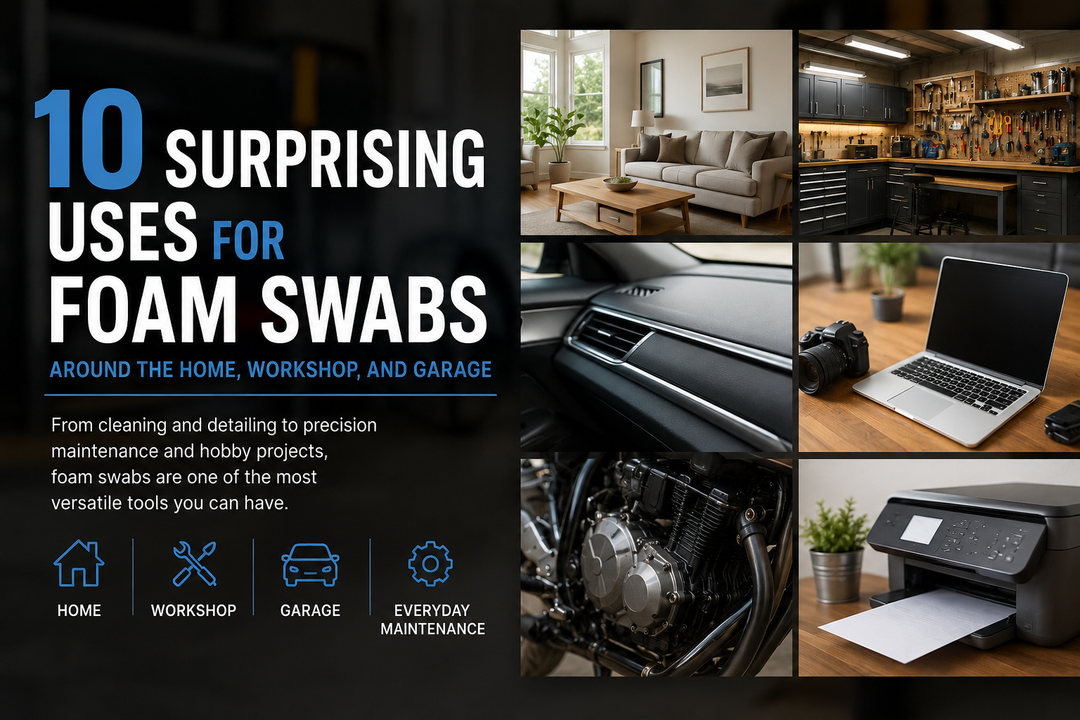 10 Surprising Uses for Foam Swabs Around the Home, Workshop, and Garage