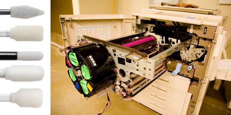 Clean Label Printing Machines with Lint-Free Swabs
