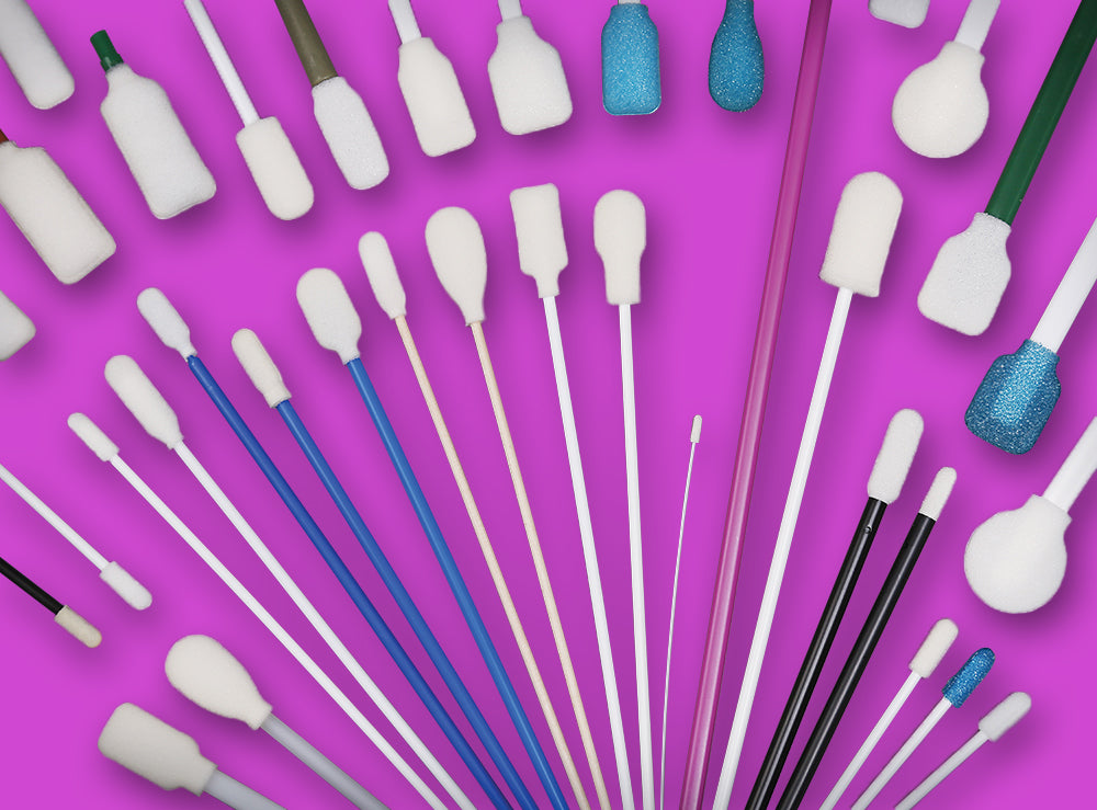 Super Brush Foam Swabs: the Clear Leader