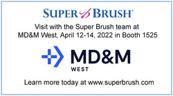 Manufacturer Super Brush LLC Will Exhibit Their Technically Advanced Foam Swabs at Medical Design & Manufacturing West from April 12-14, 2022