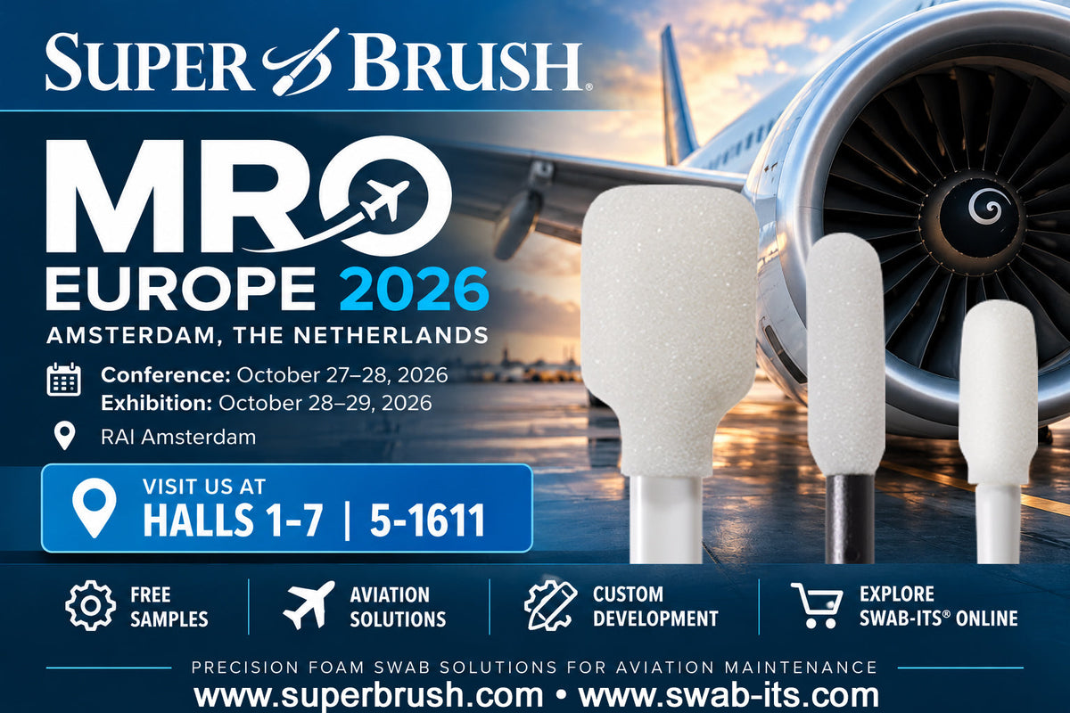 Super Brush to Exhibit at MRO Europe 2026 in Amsterdam, Showcasing Precision Foam Swab Solutions for Aviation Maintenance