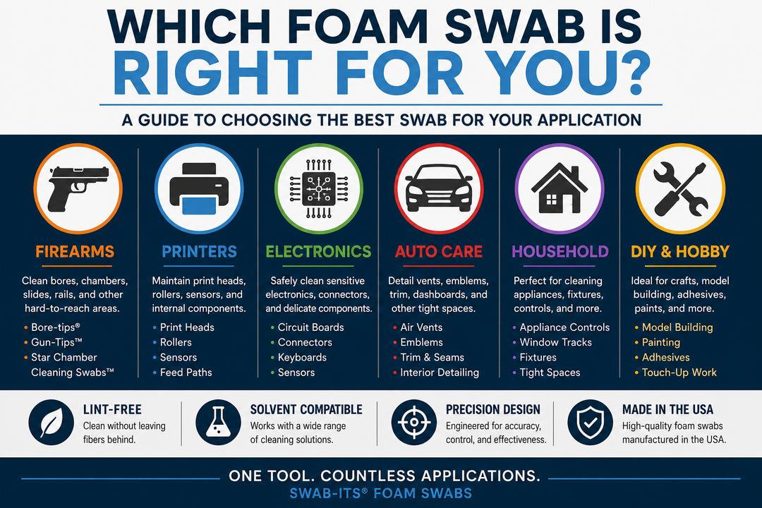 How to Choose the Right Foam Swab for Your Cleaning Application