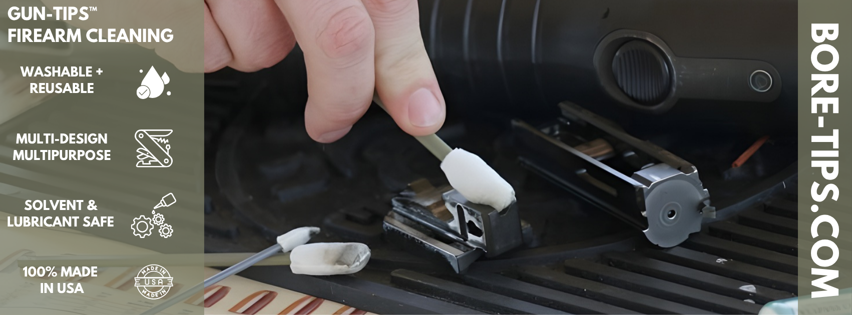 Gun-tips® Lint-Free Gun Cleaning Swabs