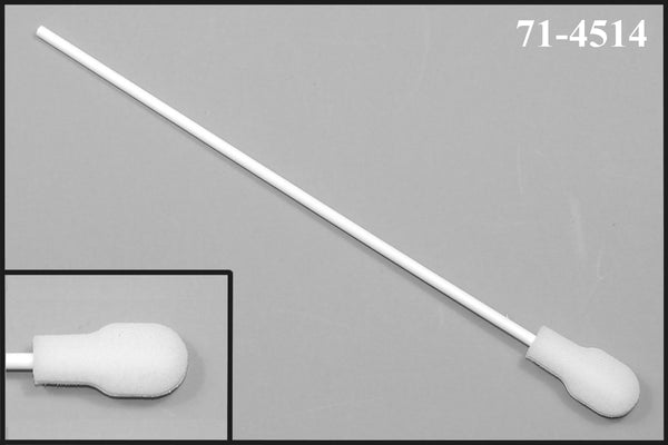 71-4514: 6” Overall Length Swab with Bulb Shaped Foam Mitt on Polypropylene Handle