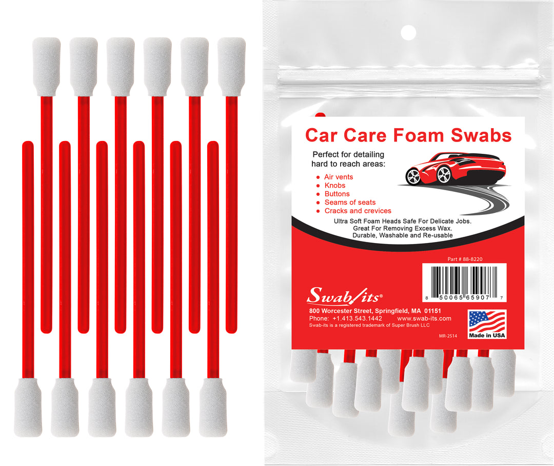 Swab-its® Auto Detailing Foam Swabs – 12-Piece Set | 88-8220