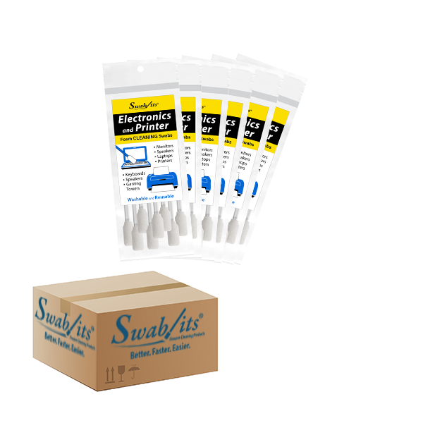 Swab-its® Printer &amp; Electronics Cleaning Foam Swabs – 6 Bag Case | 87-8228-HW