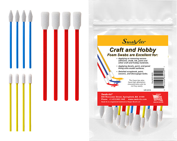 Swab-its® 24-bit Paket med Craft &amp; Hobby Multi-Purpose Foam Svabbprover: 87-8202