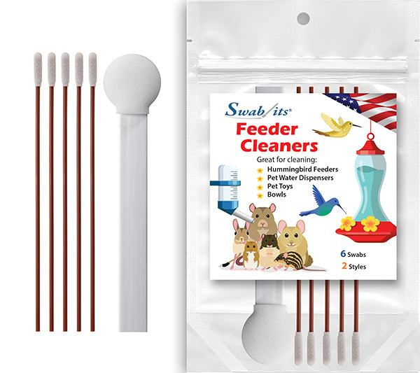 NEW – Swab-its® Feeder Cleaners, Reusable Foam Cleaning Swabs for Hummingbird Feeders &amp; More | SKU 87-8226