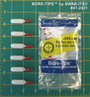 (Pouzdro 12 sáčků) .243cal / 6mm Čištění pistole Bore-tips® od Swab-its®: Tampony na čištění hlavně: 41-2431-12CS