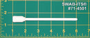 （4,000本の綿棒の場合）71-4501：幅の狭い長方形のフォームミットとポリプロピレンハンドルを備えた5.063インチの全長フォーム綿棒