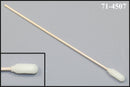71-4507: hisopo de espuma de 6 ”de largo total con guante de espuma estrecho sobre bastoncillo de algodón y mango de madera de abedul