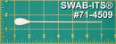 (Case of 2500 Swabs) 71-4509: 6 ”Swabb med längdformad droppformad mitt över bomullsknopp och björkhandtag
