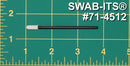 (Bolsa de 500 swabs) 71-4512: 2.79" Swab de longitud total con mit pequeño y mango de polipropileno
