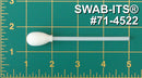 (Bolsa de 500 swabs) 71-4522: 4" Swab de longitud total con espuma en forma de lágrima Mitt