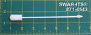 (Bolsa de 50 hisopos) 71-4543: hisopo de 6.34 ”de largo total con guantes de espuma de doble punta en un mango de polipropileno