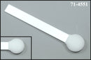 (Påse med 50 vattpinnor) 71-4551: 6 "total längdpinne med cirkulär skumhandsk på platt på ett platt polypropenhandtag