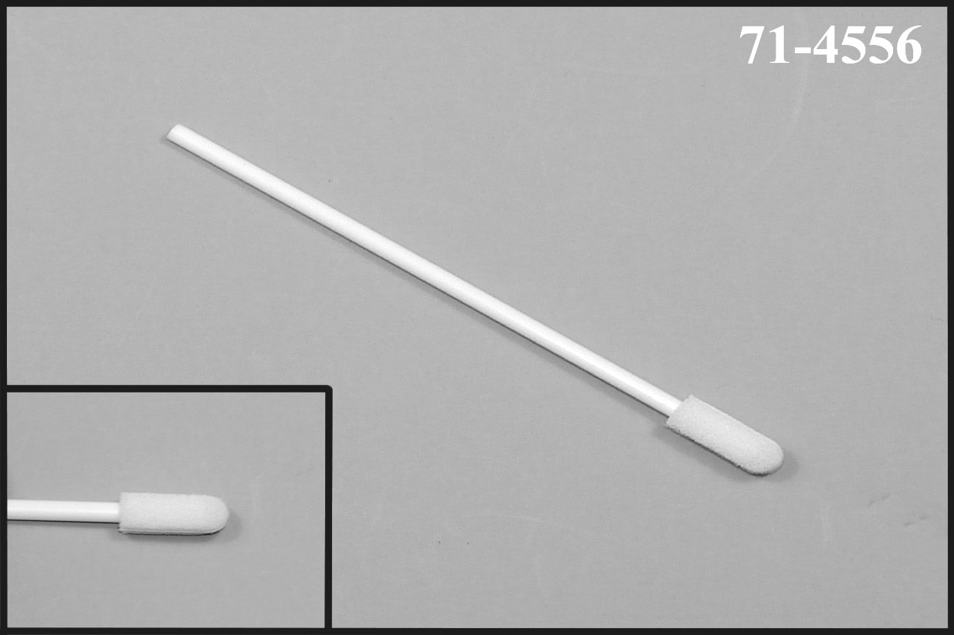 71-4556: 2.94” Overall Length Swab with Small Foam Mitt on a Polypropylene Handle perfect for precise application or cleaning tight spaces