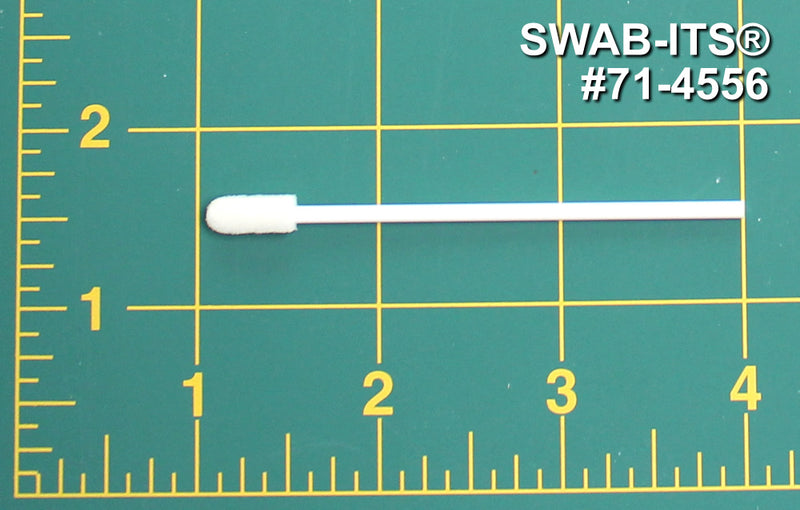 (Bag of 50 Swabs) 71-4556: 2.94” Overall Length Swab with Small Foam Mitt on a Polypropylene Handle