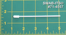 （50本の綿棒の袋）71-4557：ポリプロピレンハンドルに小さなフォームミットが付いた全長4インチの綿棒