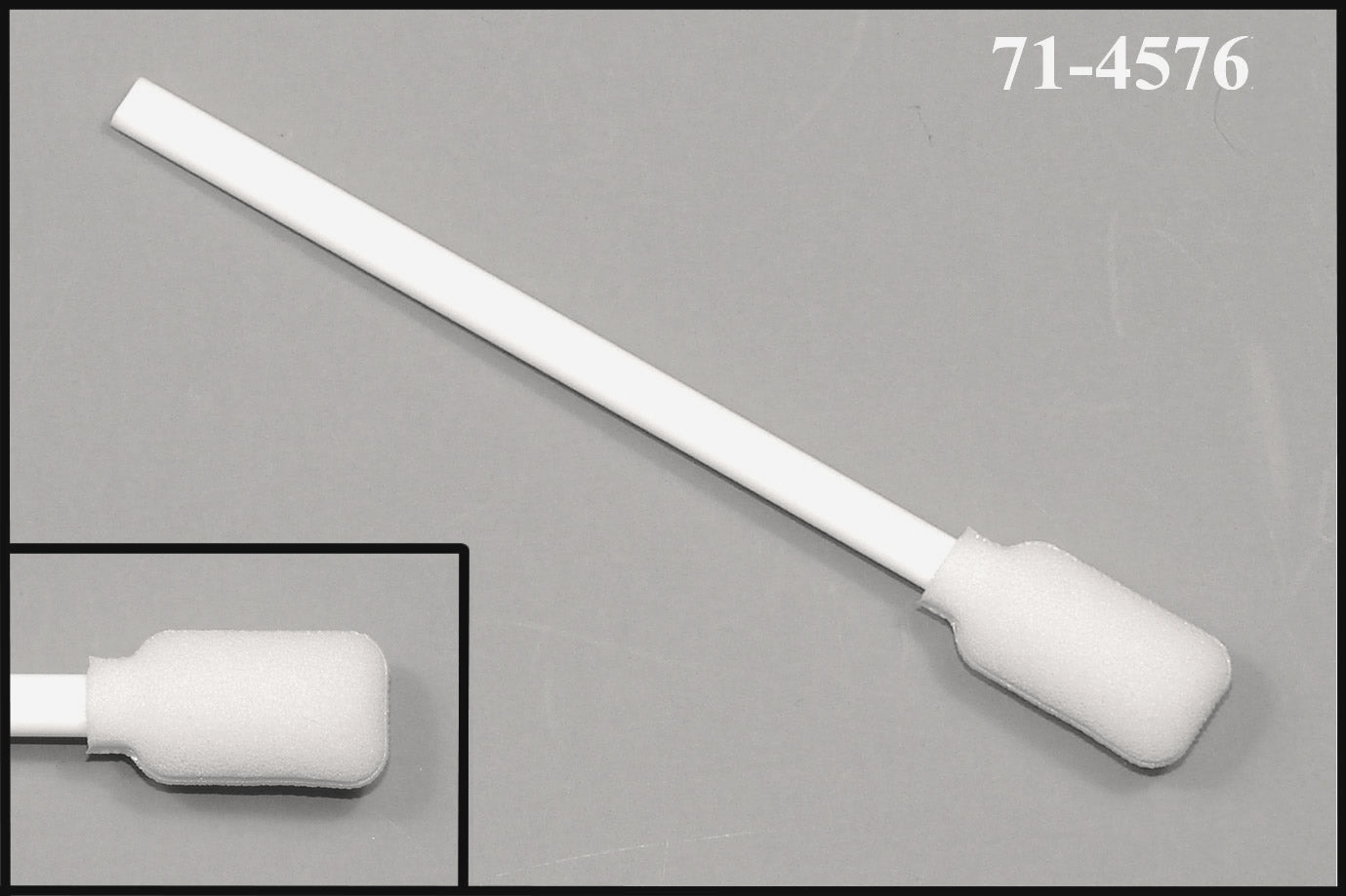 71-4576: 4.06” Rectangular Foam Mitt Swab on Extruded | Swab-its