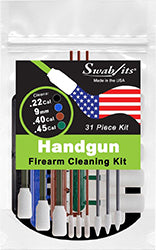 (NEW) Swab-its® .22cal/.357cal/.40cal/.45cal Handgun Firearm Cleaning Kit: 87-9902