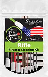 (NOUVEAU) Kit de nettoyage d'arme à feu Swab-its® .22cal / .243cal / .30cal / .40cal: 87-9904