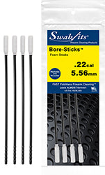 (Pouzdro 12 sáčků). 22cal / 5,56 mm jednodílná tyč W / čisticí nástroj Bore-Stick ™ od firmy Swab-its®: Čisticí nástroje 3 v 1: 43-2209-12-2