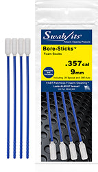 (12 Caja de Bolsa) .357/.38cal/9mm 3 en 1 Herramienta de Limpieza Bore-Sticks™ por Swab-its®: 43-0909-12-2