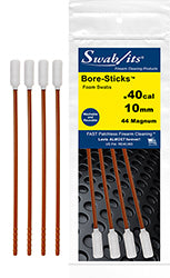 (12-påsfodral) .40cal / .44cal / 10mm / 410 Helstång W / Swab Cleaning Tool Bore-Sticks ™ av Swab-its®: 43-4009-12-2