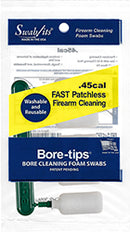 (12 Bag Case) .45cal Gun Cleaning Bore-tips® by Swab-its®: Barrel Cleaning Swabs: 41-4501-12CS