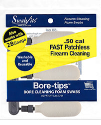 (Single Bag) 28 Gauge/.50cal Barrel Cleaning Bore-tips® by Swab-its®: Barrel Cleaning Swabs: 41-0050