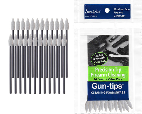 (12-påsfodral) 3 "Precision Tip Gun Cleaning Swab Gun-tips® av Swab-its® Gun Cleaning Swabs: 81-4553-12-2