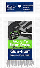 (12 Bag Case) 3" Precision Tip Gun Cleaning Swab Gun-tips® by Swab-its® Gun Cleaning Swabs: 81-4553-12-2