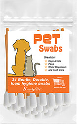 Swab-its® 24-piece Package of Pet Care Foam Swabs: 87-7902