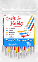 Swab-its® 24-piece Package of Craft & Hobby Multi-Purpose Foam Swabs: 87-8202