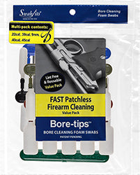 (SPECIAL ALL SIZE PACK) Multi-Size Cleaning Value-Pack for .22cal .30cal .357cal .40cal .45cal Bore-tips® by Swab-its®: 41-7100