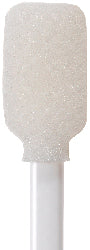 (Case of 5,000 Swabs) 71-4576: 4.06” Rectangular Foam Mitt Swab on Extruded Polypropylene Plastic Handle