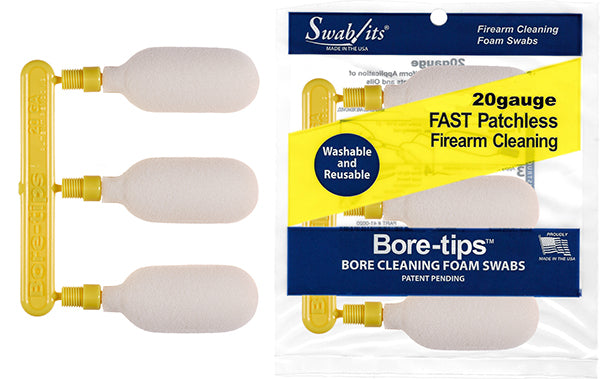 20 Gauge Gun Cleaning Bore-tips® by Swab-its® Barrel Cleaning Swabs: 41 ...
