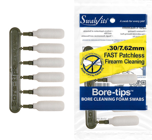 41-3001 .30cal barrel cleaning bore-tips by swab-its