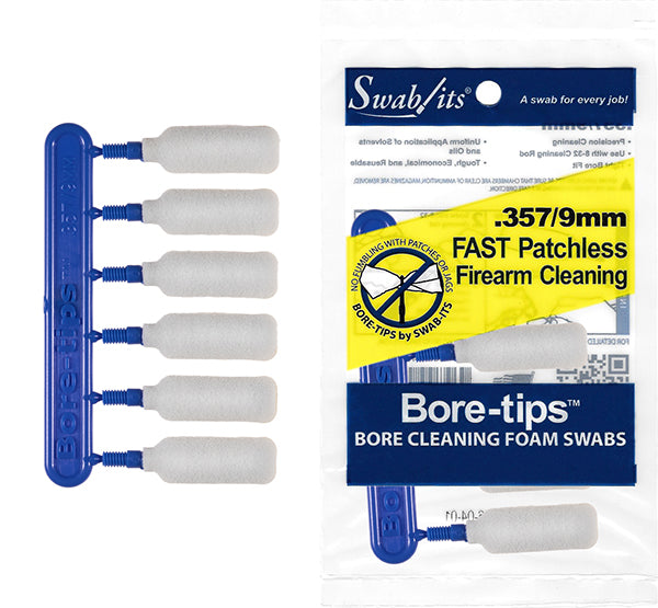 41-0901 9mm 357cal barrel cleaning bore-tips by Swab-its